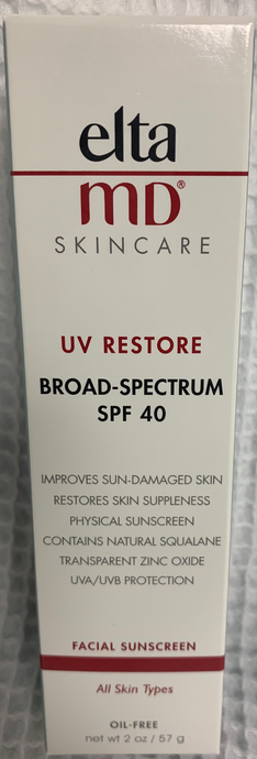 EltaMD UV Restore Broad-Spectrum SPF 40 100% mineral sunscreen 2 oz